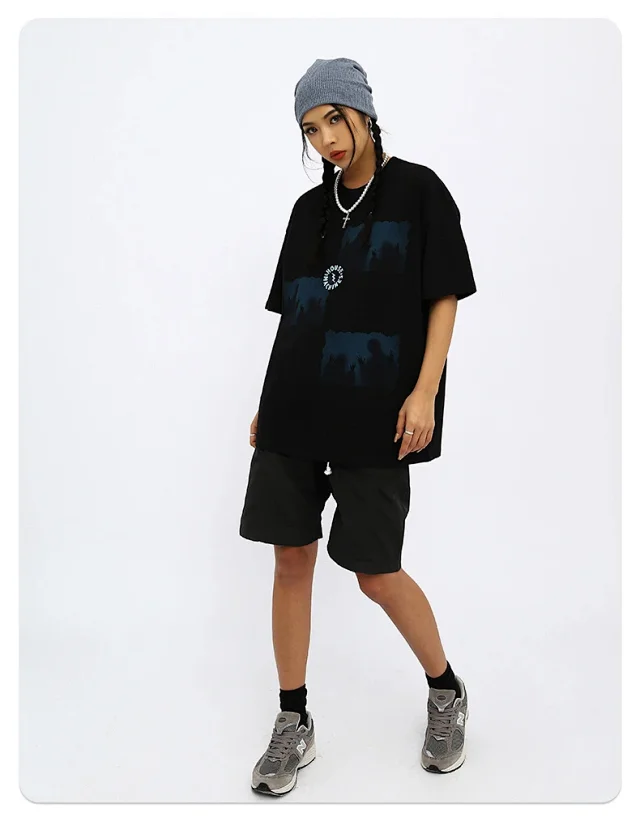 RFSD|2025 Summer Heavyweight Dark Print T - Shirt Couple Detail