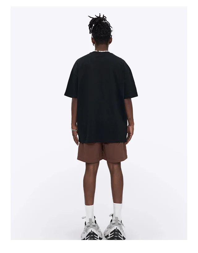 RFSD Men's 2025 Summer American Turtleneck Print T-shirt Detail