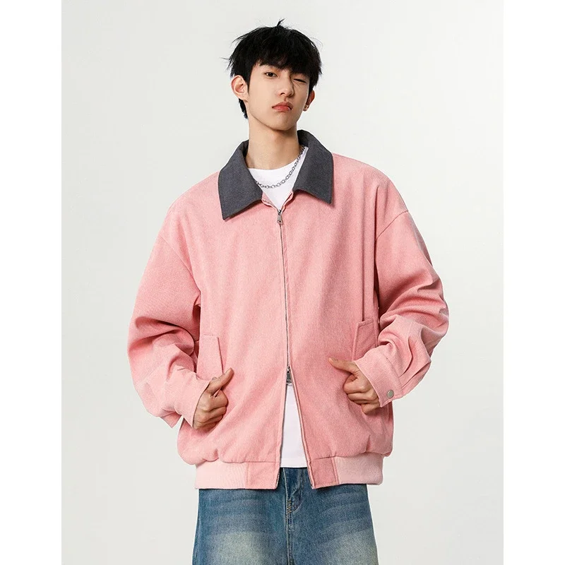 Autumn Retro Bomber Jacket for Couples