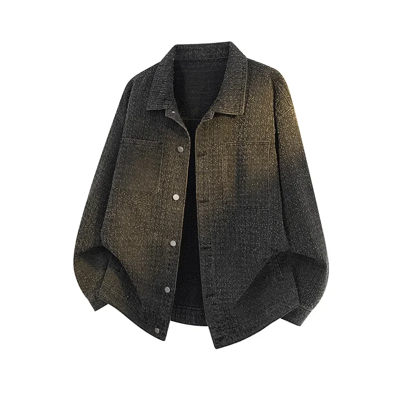 Autumn Spring Hong Kong Style Retro Work Jacket