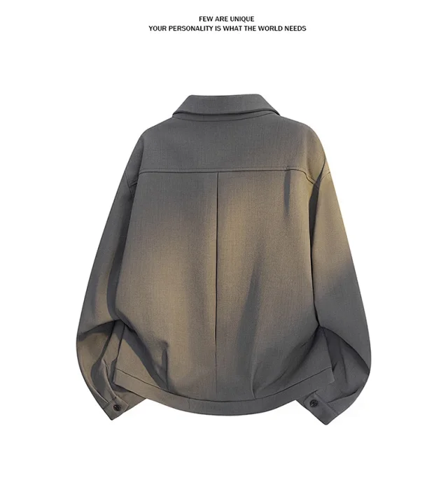 Men's Autumn Trendy Lapel Jacket Detail