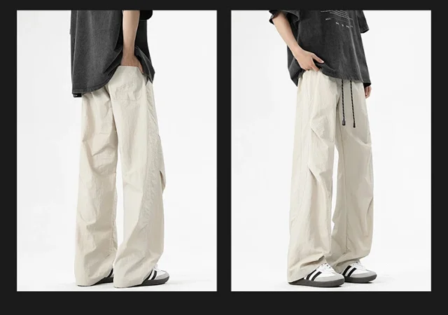 2025 Spring/Summer Men's Parachute Cargo Pants Detail