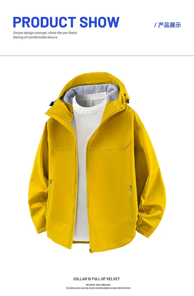 Spring Autumn Windproof Jacket (Couple Style) Detail