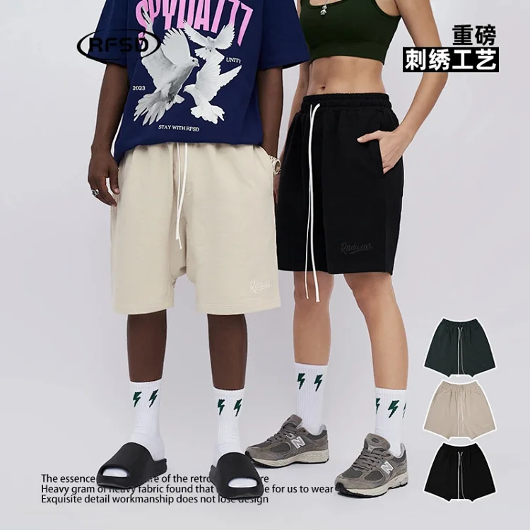 RFSD Men's 2025 Summer Embroidery Shorts (400g)