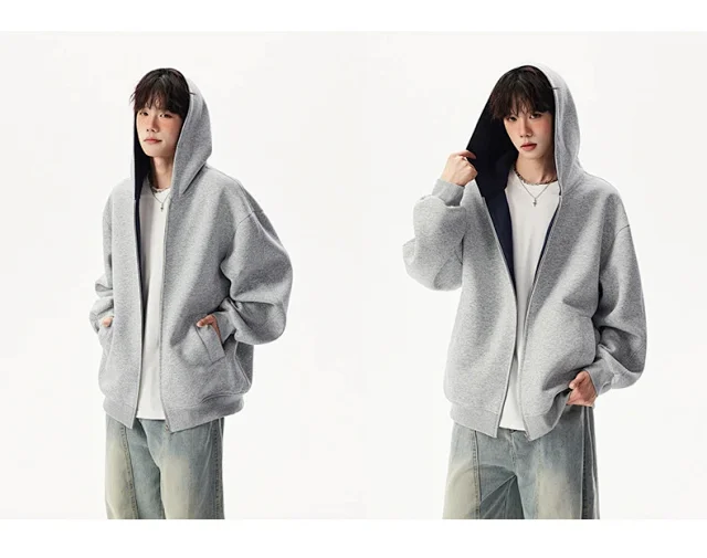 American New Color - Blocked Hoodie Detail