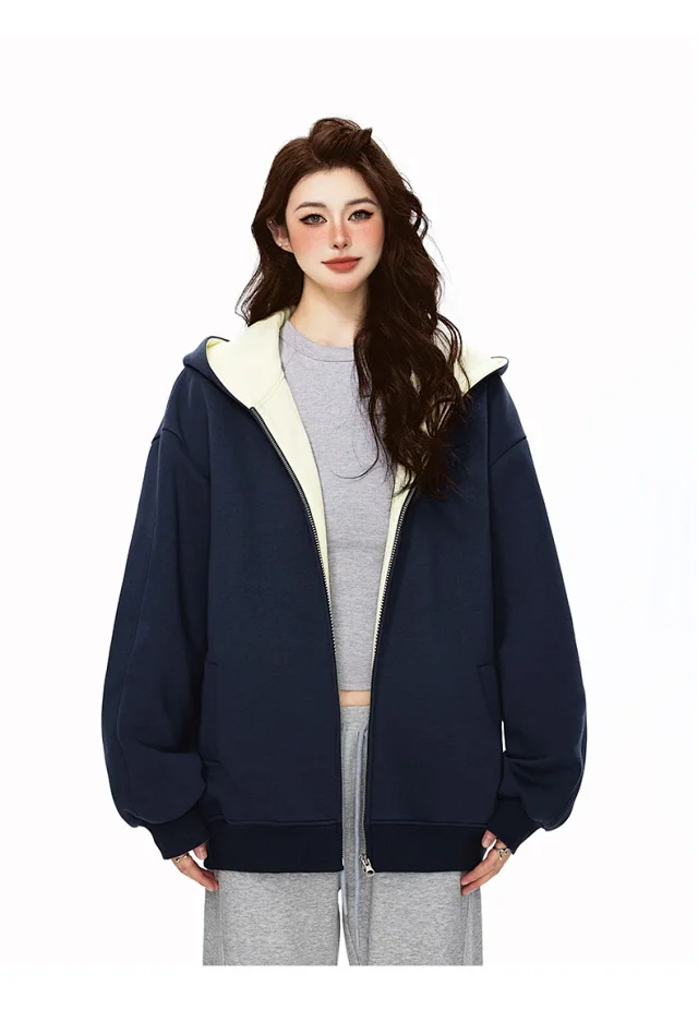 American New Color - Blocked Hoodie Detail