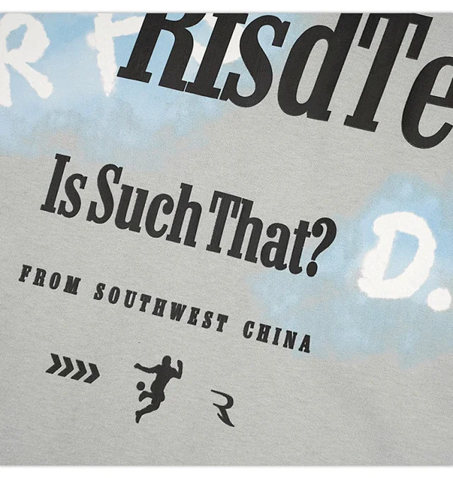 RFSD Men's 2025 Summer New Loose Street Tee (230g) Detail