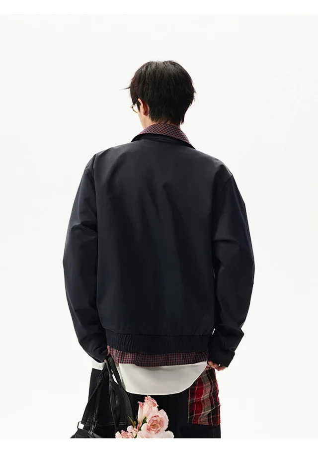 Autumn Men/Women Plaid Jacket Detail