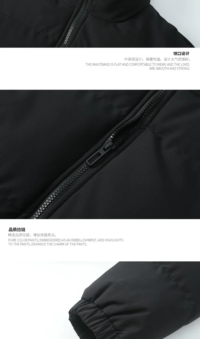 2025 Winter Men's Loose Cotton Coat Detail
