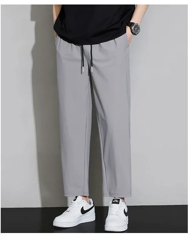 Men's Summer Ice Silk Joggers Detail