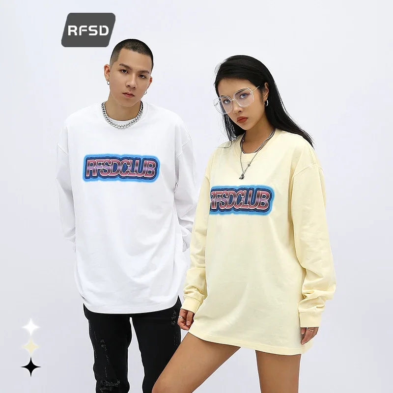 RFSD Unisex Loose Hip-Hop Long Sleeve T-shirt