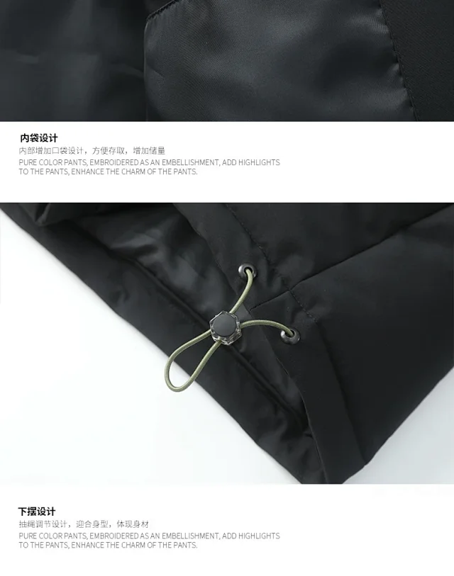 2025 Winter Men's Loose Cotton Coat Detail