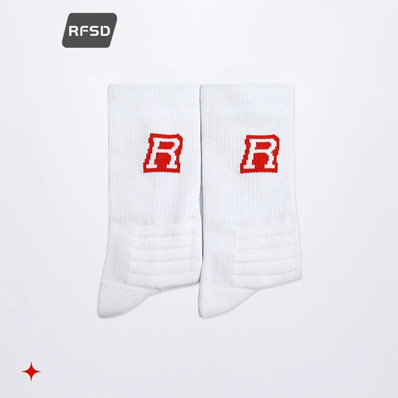RFSD Accessories | 2025 Autumn/Winter Trendy Brand New Creative Casual Thickened Mid-High Tube Socks Unisex
