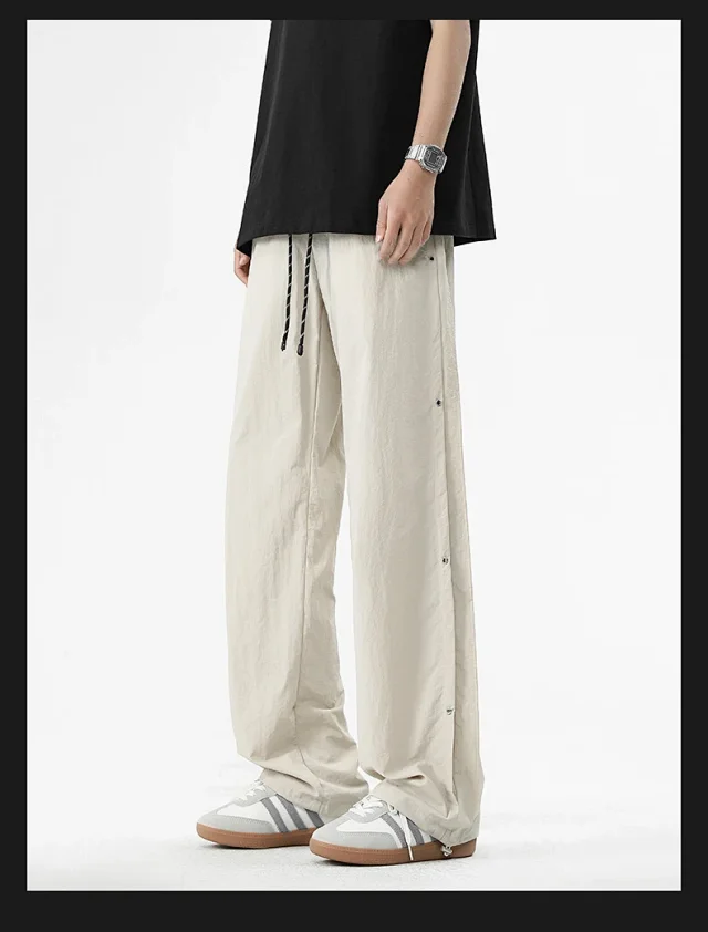 2025 Spring/Summer Men's Parachute Cargo Pants Detail
