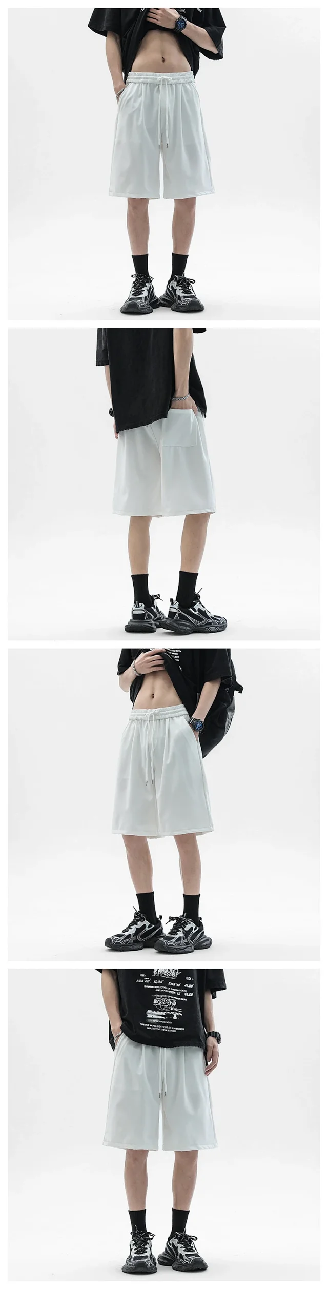 Summer Men's Sporty Dopamine Beach Shorts Detail