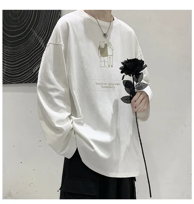 2025 Korean Round Neck Couple T-shirt Detail