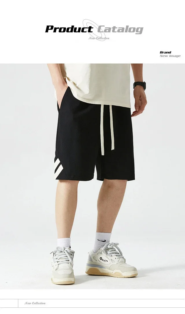 Men's Summer Ice Silk Beach Shorts Detail