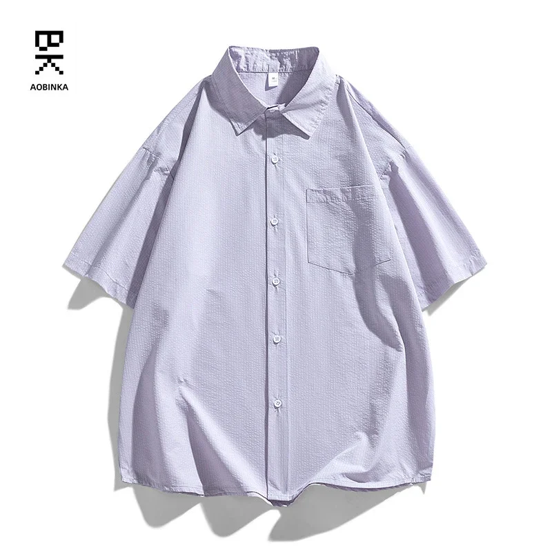 2025 Summer Hong Kong Style Couple's Loose Shirt