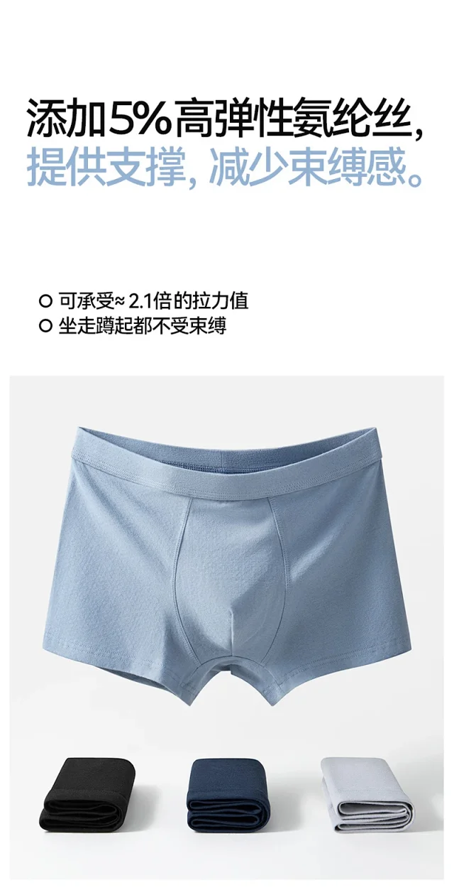 Men's Summer Mesh Cotton Boxer Briefs Detail