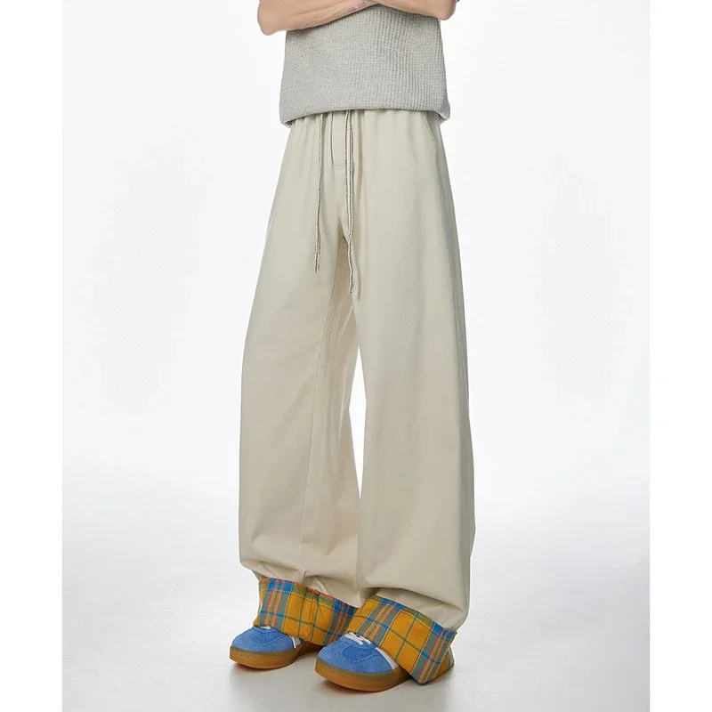 Men's Retro Loose Plaid Pants