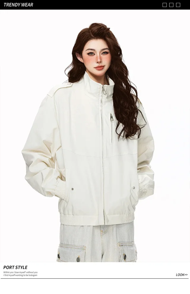 Retro Pilot Jacket for Couples Detail