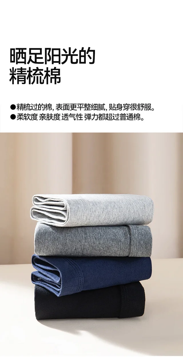 Men's Cotton A-Class Long: Anti-Chafe Detail