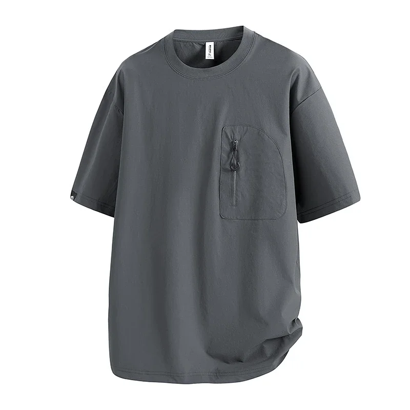 Japanese Workwear Men's T - Shirt 2025 Summer