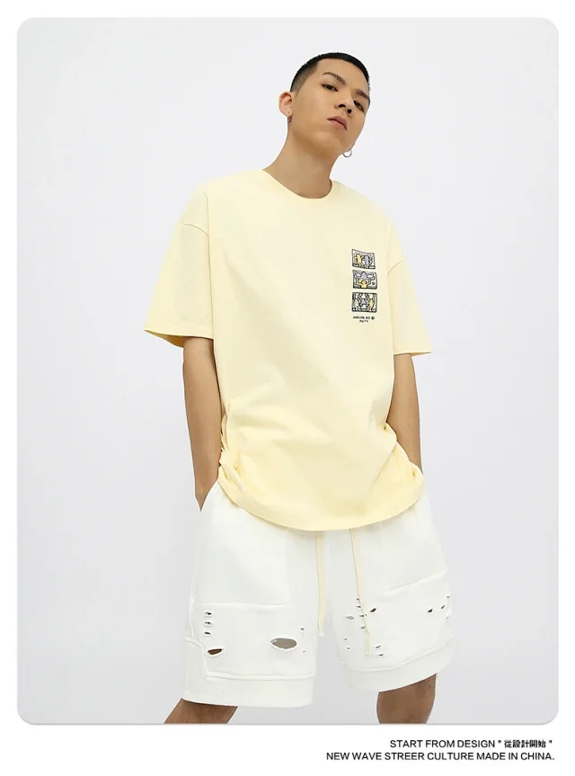 RFSD Men's | 2025 SS New Chinese  Anime Print T-Shirt Detail
