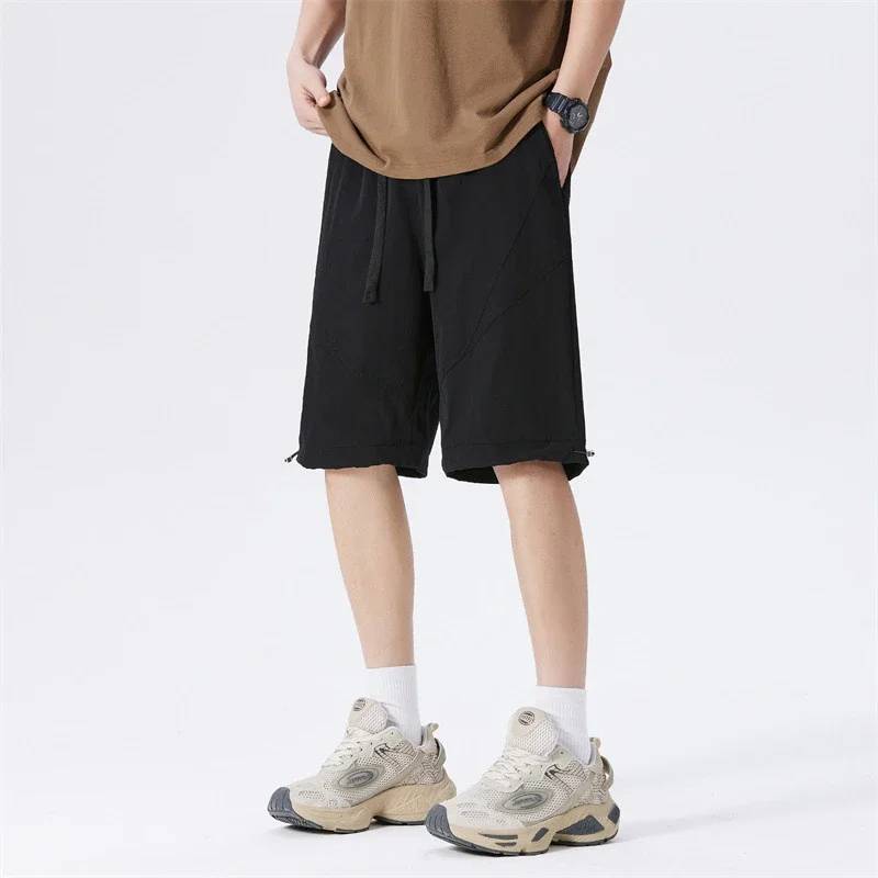 2025 Summer Men's Ice Silk Quick - Dry Shorts