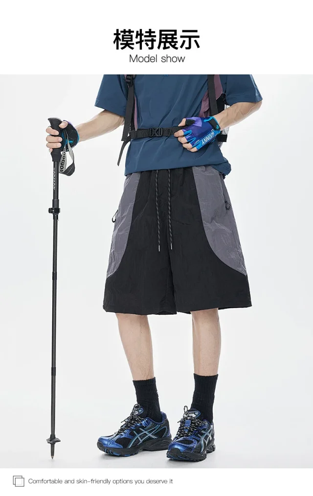 2025 Summer Loose 5-Pocket Cargo Shorts for Men Detail