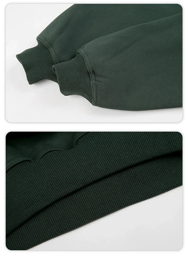 RFSD Men's | 2025 F/W New US Embossed Print Fleece Crewneck Sweatshirt Detail
