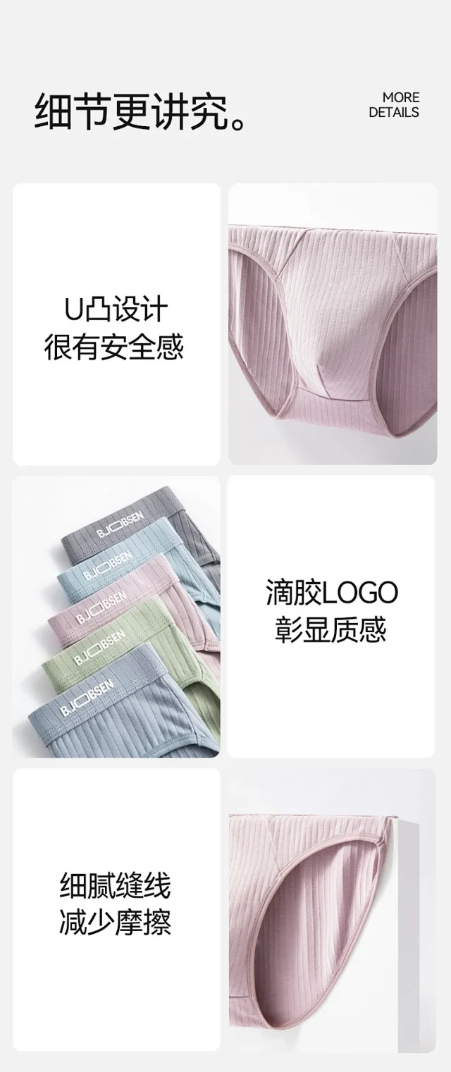 Premium Men's Cotton Briefs Detail