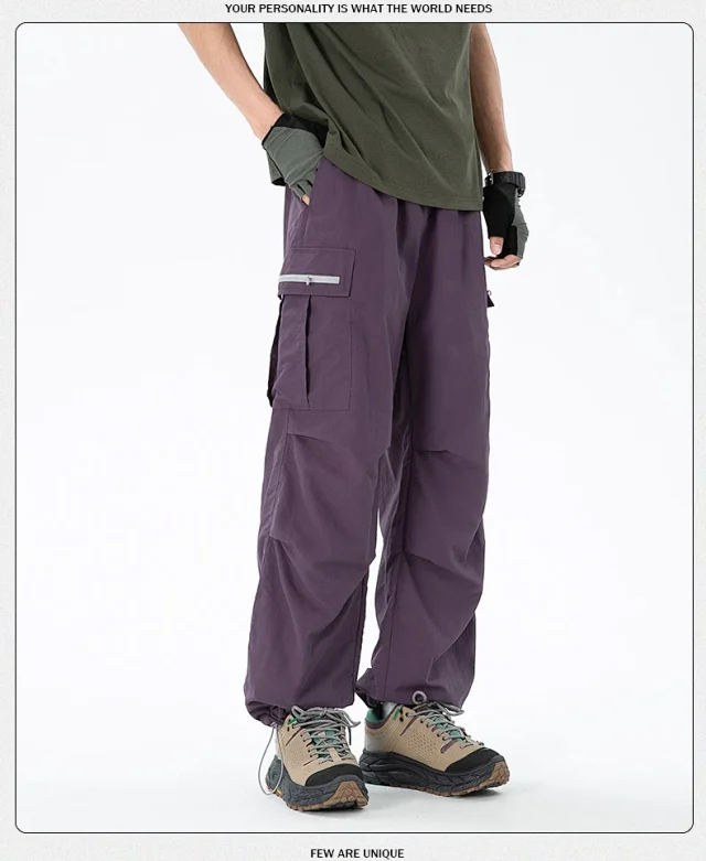 2025 Summer Waterproof Parachute Pants Detail