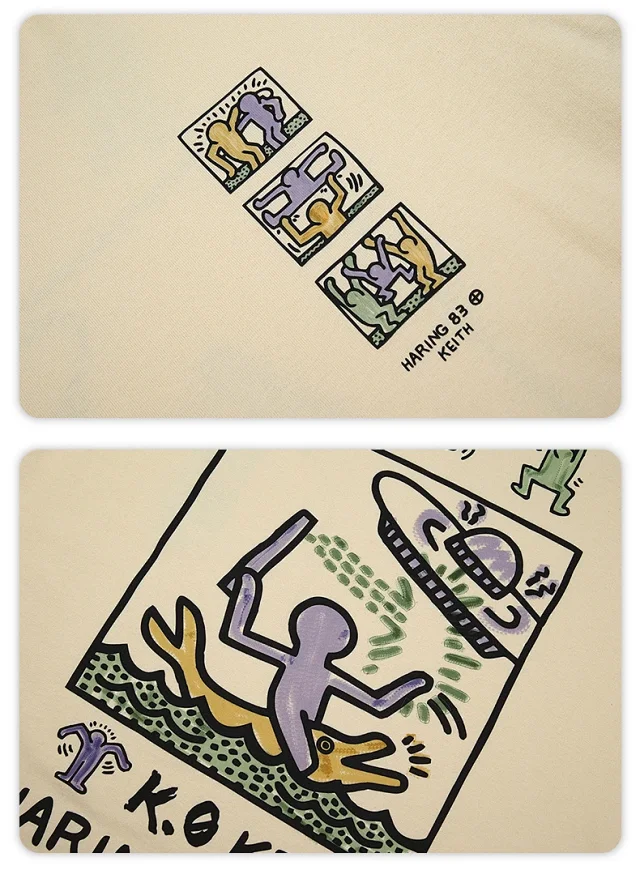 RFSD Men's | 2025 SS New Chinese  Anime Print T-Shirt Detail