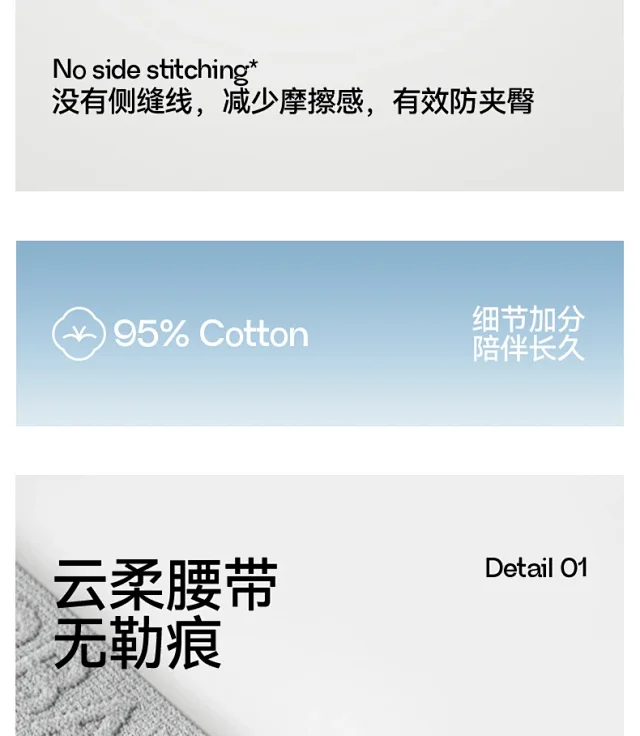 Men's Pure Cotton A-Class: 7A Antibacterial, Breathable Detail