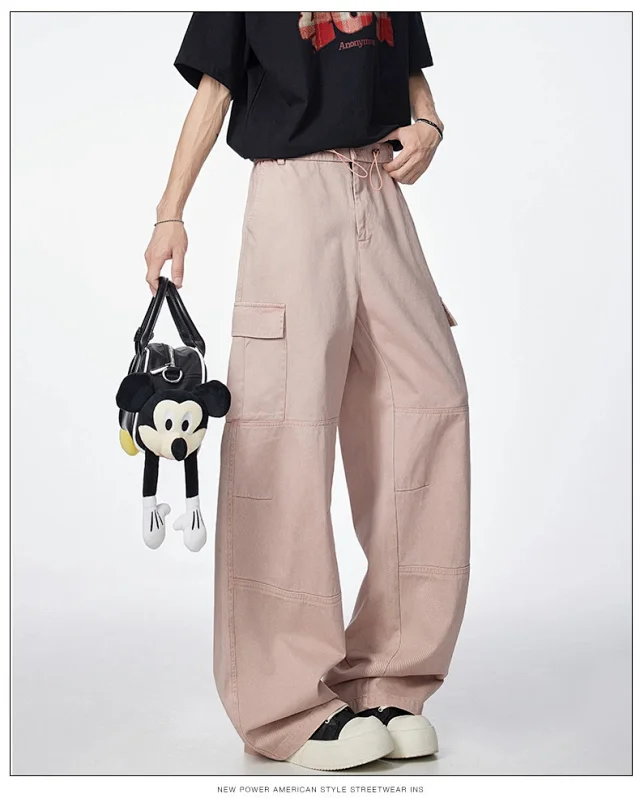 High - Street Retro Parachute Pants (Unisex) Detail