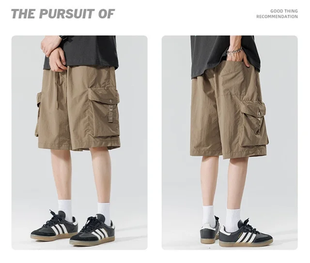 Summer New 5-Point Japanese Work Shorts Detail