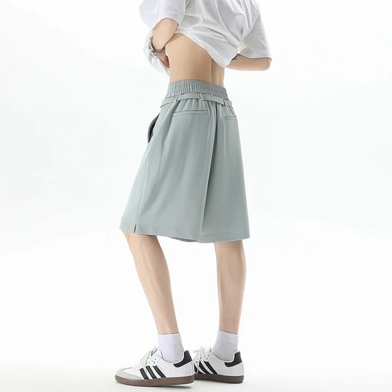 Men's Summer New Solid Color Five-point Shorts