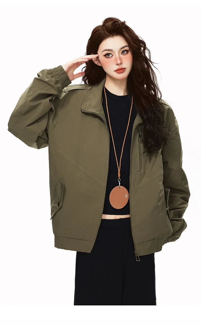 Retro Pilot Jacket for Couples Detail