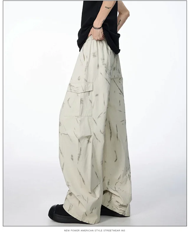 Men's Retro Parachute Work Pants Detail