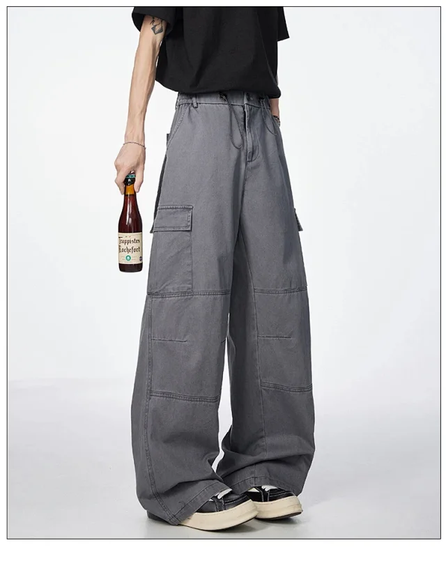 High - Street Retro Parachute Pants (Unisex) Detail