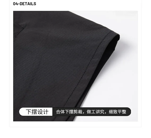 Men's Summer Short-sleeve Hong Kong-style Shirt Detail