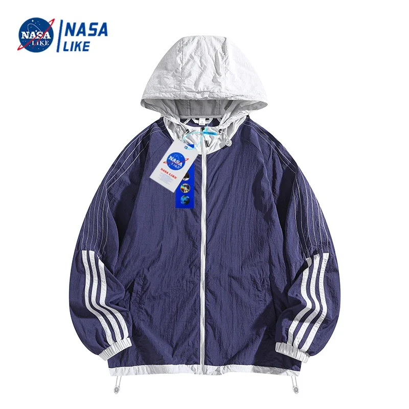 Couple Ice Silk Sun-protective Hooded Jackets