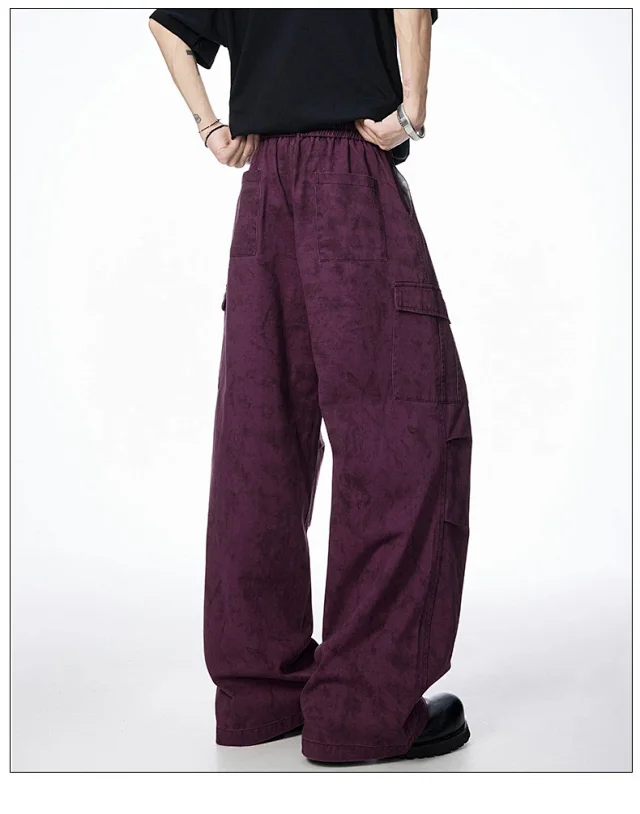 Men's Retro Parachute Work Pants Detail