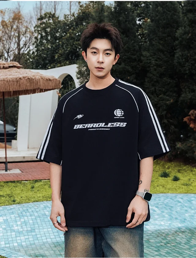 2025 Summer Men's Vintage T-shirt Detail