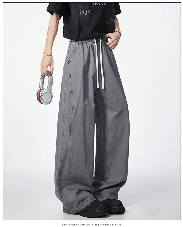 Men's BF Loose Wide-Leg Pants Detail