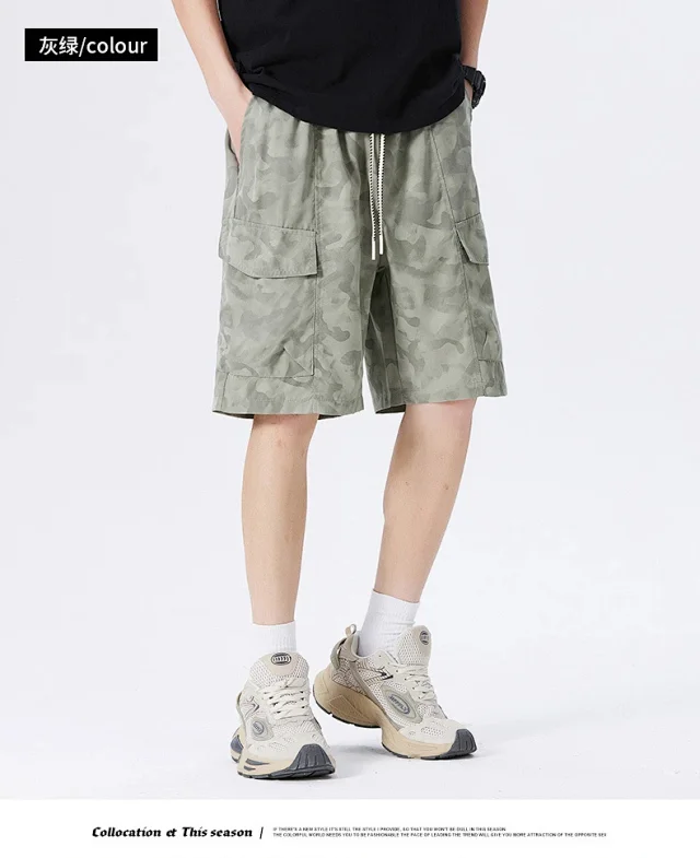 2025 Summer Camo Cargo Shorts (Men's) Detail