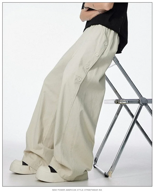 Men's BF Loose Wide-Leg Pants Detail