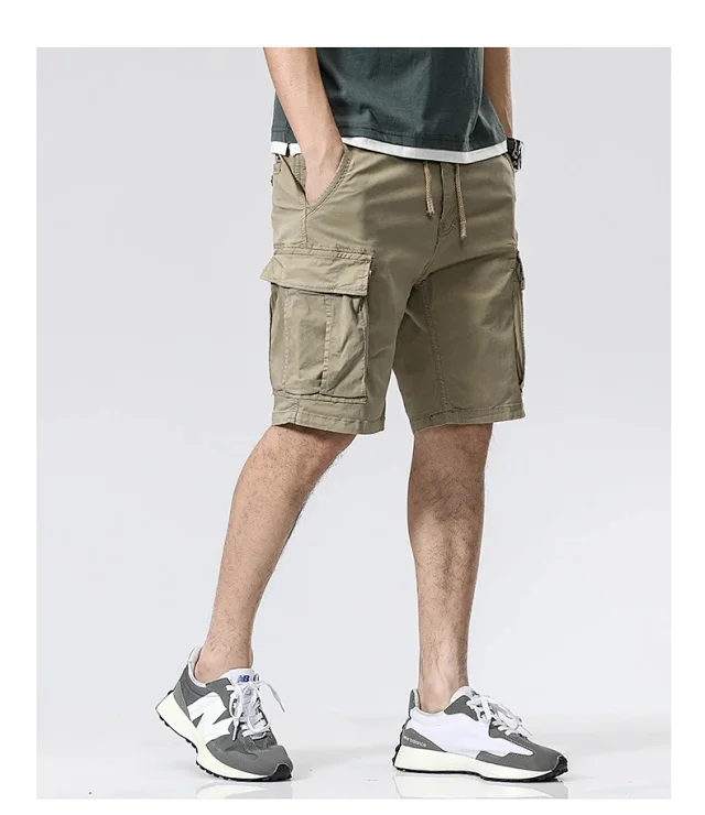 Men's Summer American Cargo Shorts Detail