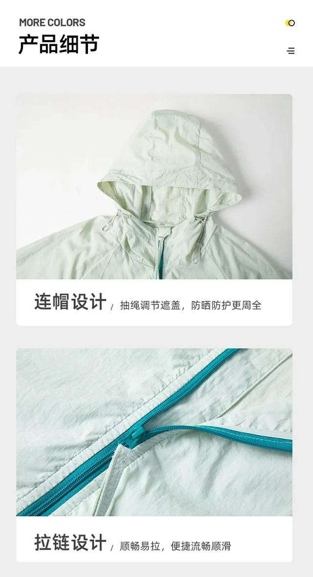 Summer UPF50+ Skin Coats Detail